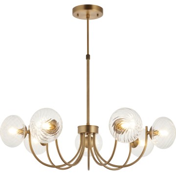 Endon 119224 - Pakabinamas šviestuvas su laidu HAGUE 7xG9/5W/230V žalvaris