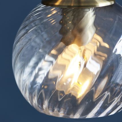 Endon 119435 - Pakabinama liustra ALLEGRA 5xE14/7W/230V žalvaris