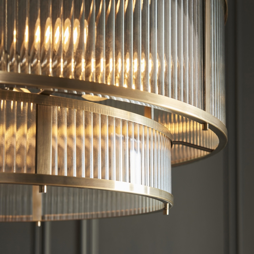 Endon 119456 - Liustra ant grandinės RIDGETON 8xE14/7W/230V matinis chromas