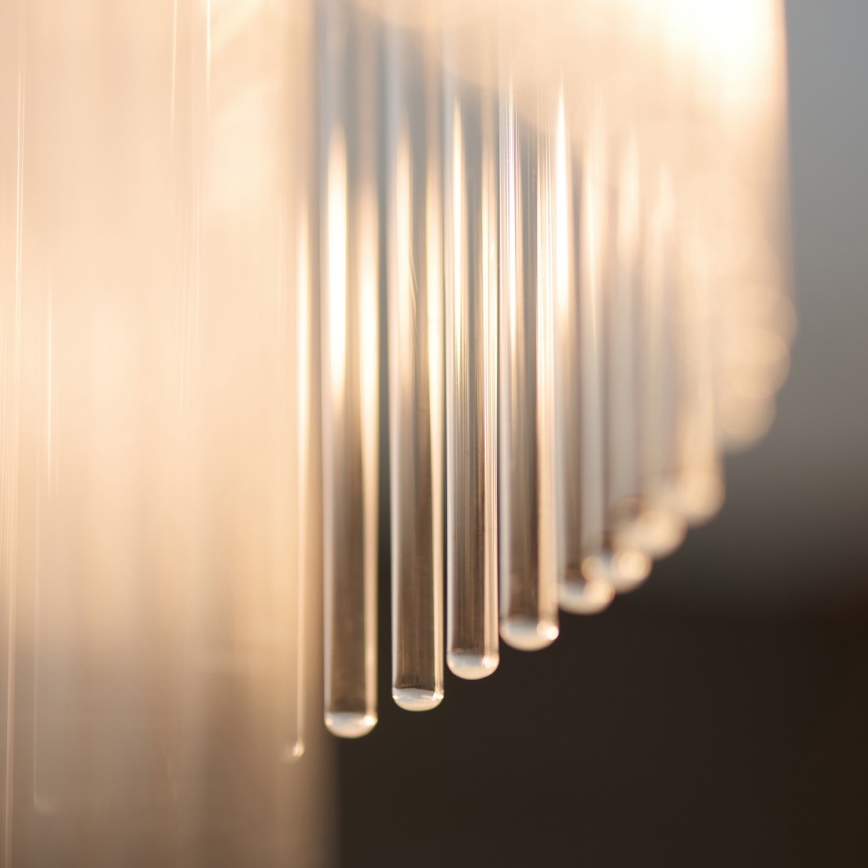 Endon 119492 - Prie lubų montuojama liustra MARIETTA 1xE27/10W/230V žalvaris/skaidrus