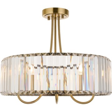 Endon 119609 - liustra ant strypo VISCONTI 3xE14/6W/230V žalvarinė