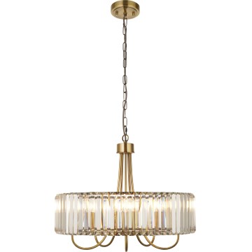 Endon 119610 - Pakabinamas šviestuvas ant grandinės VISCONTI 5xE14/6W/230V žalvaris