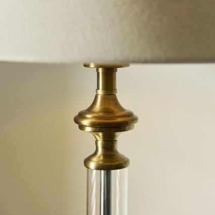 Endon 119972 - Stalinis šviestuvas AVEBURY 1xE27/10W/230V žalvaris/pilka