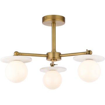 Endon 120036 - Pakabinamas šviestuvas ant strypo CERCHIO 3xG9/5W/230V žalvaris