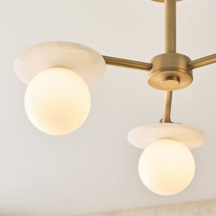 Endon 120036 - Pakabinamas šviestuvas ant strypo CERCHIO 3xG9/5W/230V žalvaris