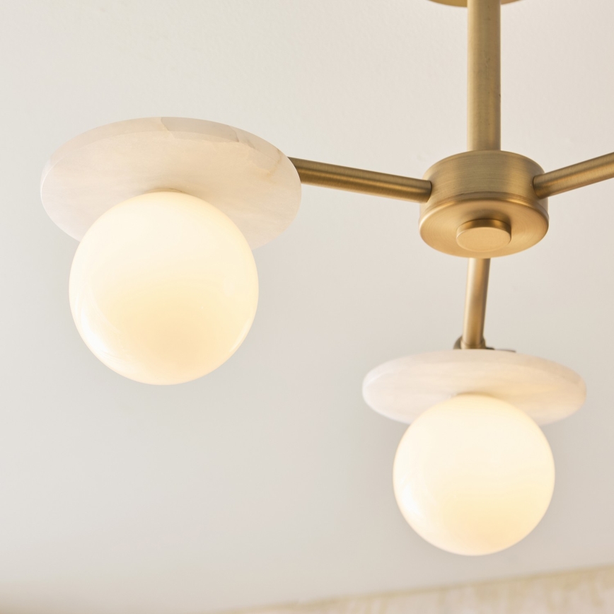 Endon 120036 - Pakabinamas šviestuvas ant strypo CERCHIO 3xG9/5W/230V žalvaris