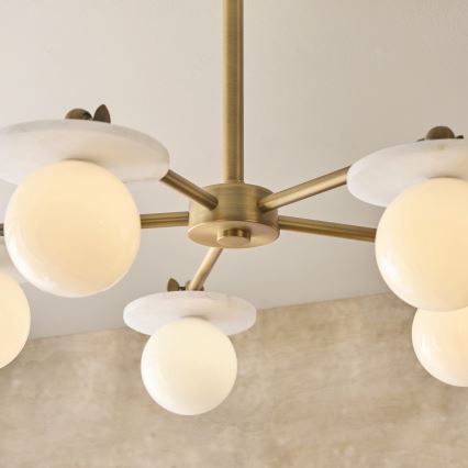 Endon 120037 - Pakabinamas šviestuvas ant strypo CERCHIO 5xG9/5W/230V žalvaris