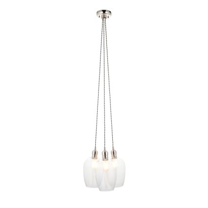 Endon 120644 - pakabinamas šviestuvas ant laido 3xE27/10W/230V, blizgus chromas