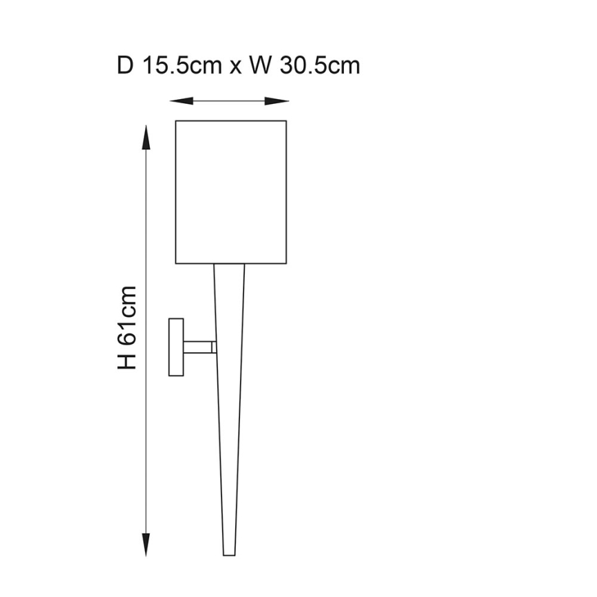 Endon 56706 - Sieninis šviestuvas MORETO 1xE14/7W/230V blizgus chromas/pilka