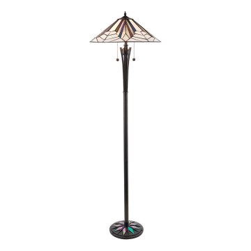 Endon 63934 - Tiffany ASTORIA pastatoma lempa 2xE27/60W/230V Ø 48 cm
