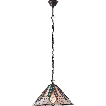 Endon 63937 - Pakabinamas šviestuvas ant grandinės Tiffany ASTORIA 1xE27/60W/230V skers. 40 cm