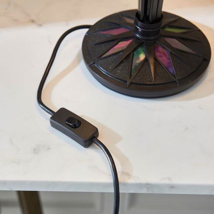 Endon 63939 - stalinė Tiffany ASTORIA lempa, 2x E27/60 W/230 V, skersmuo 40 cm