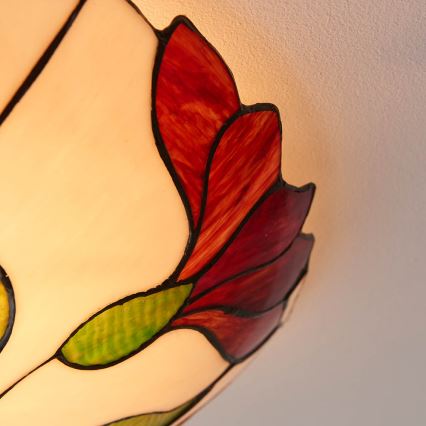 Endon 63960 - Lubinis šviestuvas Tiffany BOTANICA 2xE27/60W/230V, skersmuo 45 cm