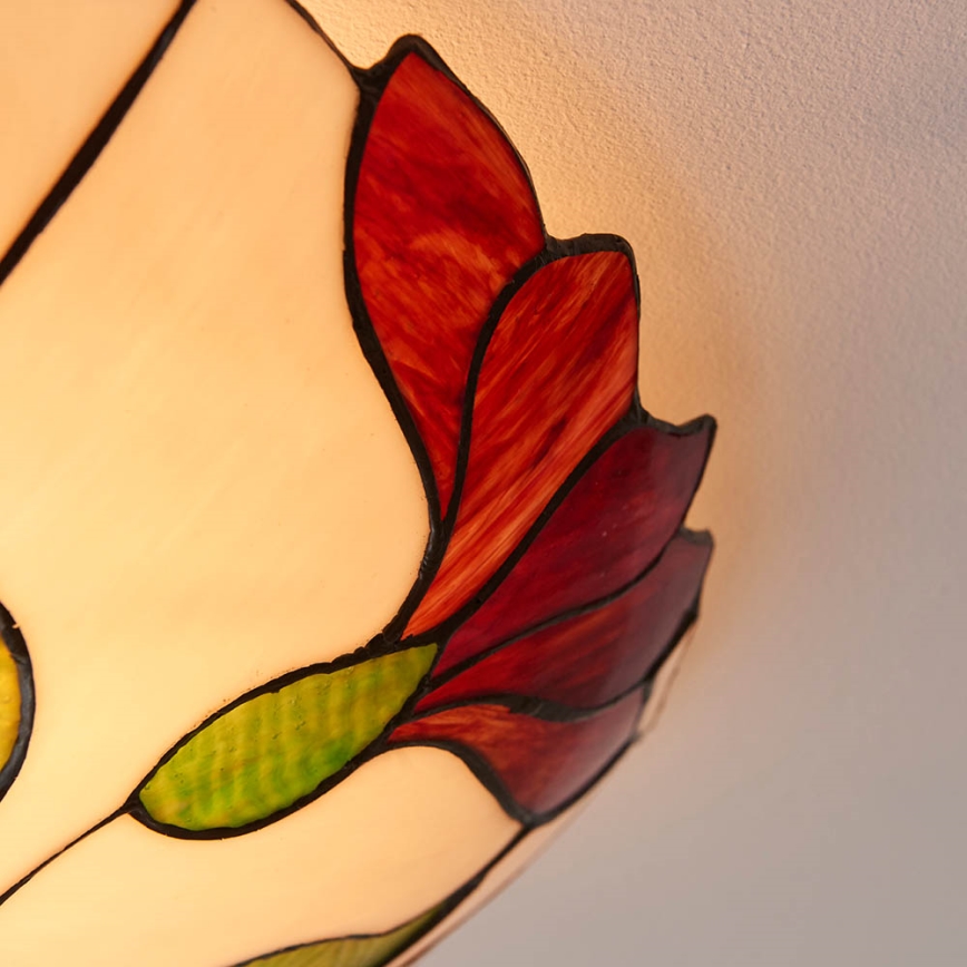 Endon 63960 - Lubinis šviestuvas Tiffany BOTANICA 2xE27/60W/230V, skersmuo 45 cm