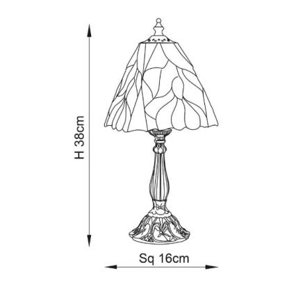Endon 63963 - Stalinis šviestuvas BOTANICA 1xE14/40W/230V diametras 16 cm