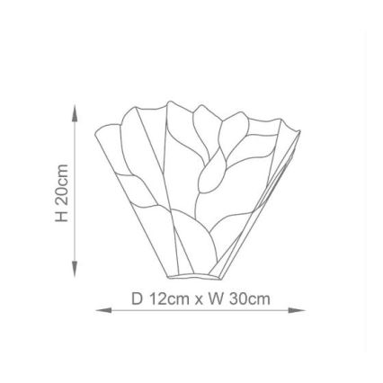 Endon 63964 - Sieninis šviestuvas Tiffany BOTANICA 1xE14/40W/230V