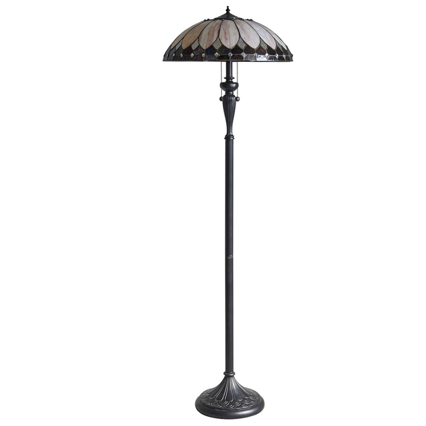 Endon 63972 - Grindinė Tiffany lempa BROOKLYN 2xE27/60W/230V Ø 50 cm