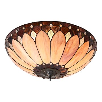 Endon 63973 - Tiffany stiliaus lubinis šviestuvas BROOKLYN, 2xE14/60W/230V, skersmuo 50 cm