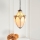 Endon 63974 - Liustra ant grandinės BROOKLYN 1xE27/60W/230V ruda