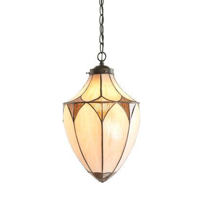 Endon 63974 - Liustra ant grandinės BROOKLYN 1xE27/60W/230V ruda