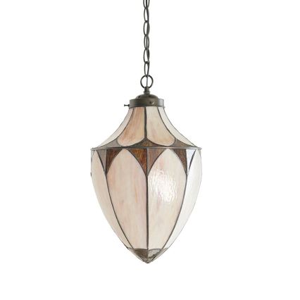 Endon 63974 - Liustra ant grandinės BROOKLYN 1xE27/60W/230V ruda