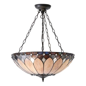 Endon 63976 - Liustra su grandine Tiffany BROOKLYN 3xE27/60W/230V skersm. 50 cm