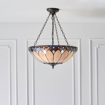 Endon 63976 - Pakabukinė lempa BROOKLYN 3xE27/60W/230V 50 cm skersmens