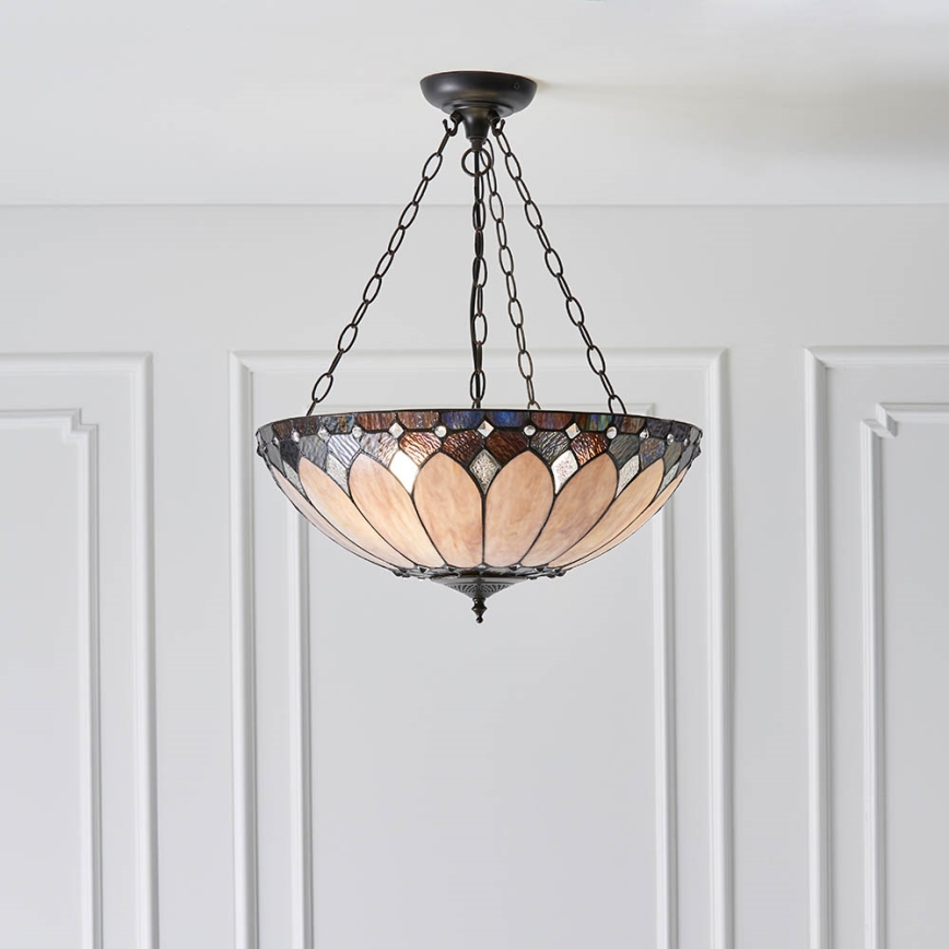 Endon 63976 - Pakabukinė lempa BROOKLYN 3xE27/60W/230V 50 cm skersmens