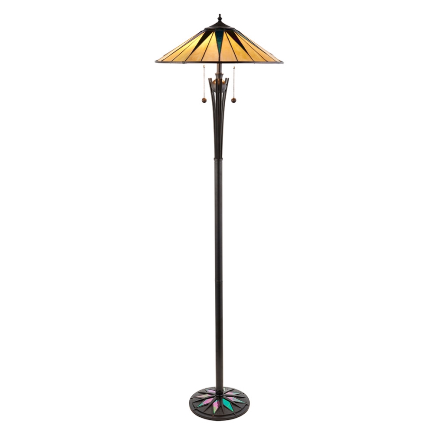 Endon 64041 - Toršeras Tiffany DARK STAR, 2 x E27, 60 W, 230 V, skersmuo 49 cm