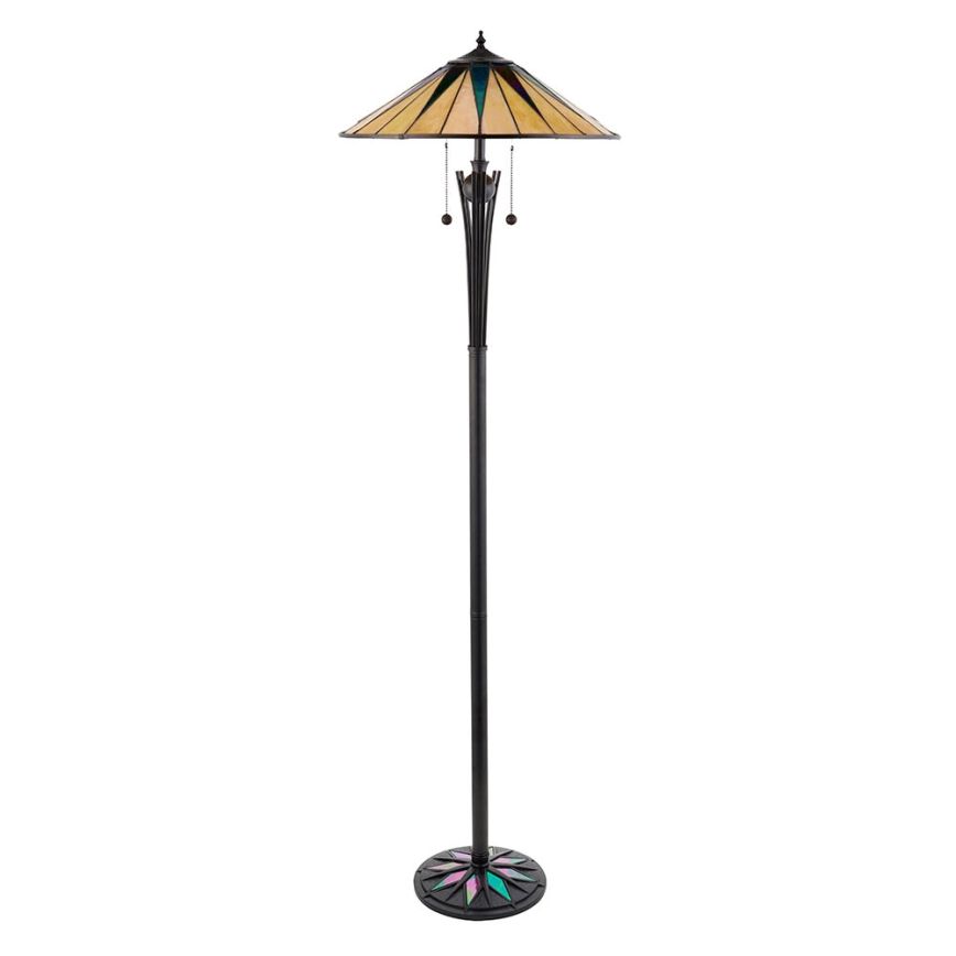 Endon 64041 - Toršeras Tiffany DARK STAR, 2 x E27, 60 W, 230 V, skersmuo 49 cm