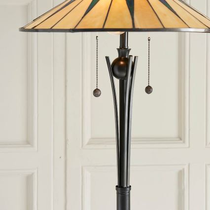 Endon 64041 - Toršeras Tiffany DARK STAR, 2 x E27, 60 W, 230 V, skersmuo 49 cm