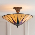 Endon 64043 - prigludęs lubinis šviestuvas Tiffany DARK STAR 3xE27/60W/230V, skersmuo 49 cm