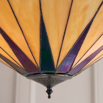 Endon 64043 - prigludęs lubinis šviestuvas Tiffany DARK STAR 3xE27/60W/230V, skersmuo 49 cm