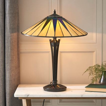 Endon 64045 - Stalinis šviestuvas DARK STAR 2xE27/60W/230V diametras 49 cm