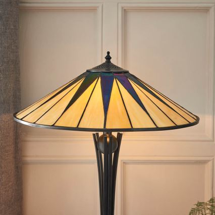 Endon 64045 - Stalinis šviestuvas DARK STAR 2xE27/60W/230V diametras 49 cm