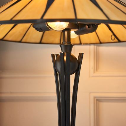 Endon 64045 - Stalinis šviestuvas DARK STAR 2xE27/60W/230V diametras 49 cm