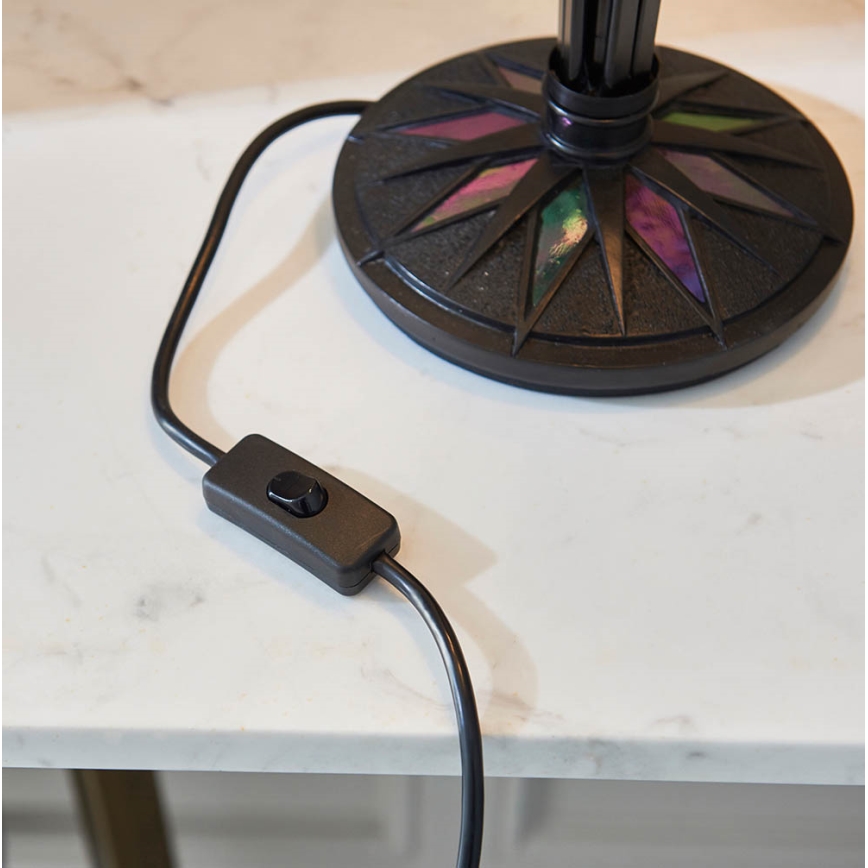 Endon 64045 - Stalinis šviestuvas Tiffany DARK STAR 2xE27/60W/230V Ø 49 cm