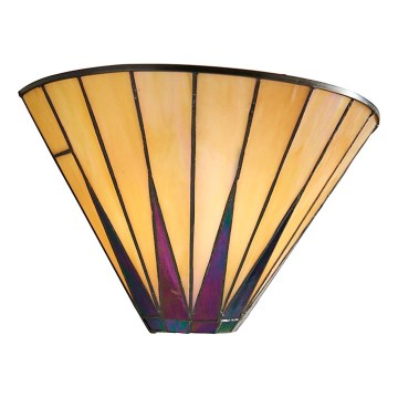 Endon 64046 - Sieninis šviestuvas Tiffany DARK STAR 1xE14/40W/230V