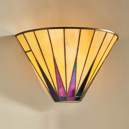 Endon 64046 - Sieninis šviestuvas Tiffany DARK STAR 1xE14/40W/230V