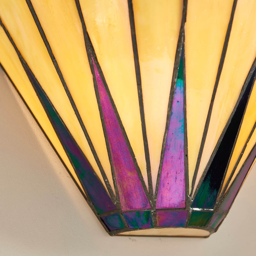 Endon 64046 - Sieninis šviestuvas Tiffany DARK STAR 1xE14/40W/230V