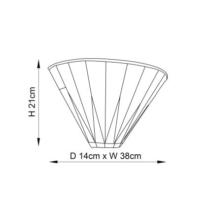 Endon 64046 - Sieninis šviestuvas Tiffany DARK STAR 1xE14/40W/230V