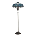 Endon 64069 - Grindinė lempa Tiffany DRAGONFLY 2xE27/60W/230V, skersmuo 50 cm