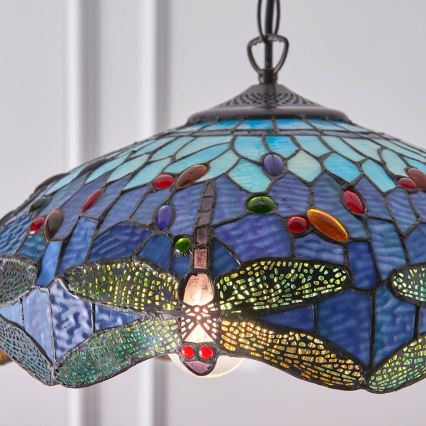 Endon 64080 - Liustra ant grandinės DRAGONFLY 3xE27/60W/230V Ø 41 cm