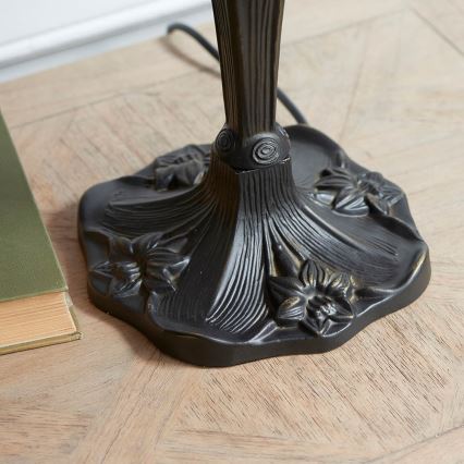 Endon 64085 - Stalo lempa Tiffany DRAGONFLY 2xE27/60W/230V skersmuo 41 cm