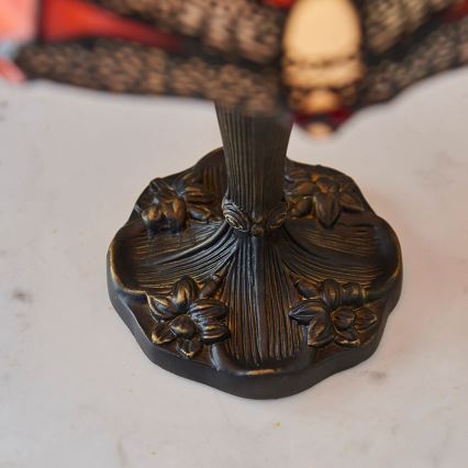 Endon 64091 - Tiffany stalinis šviestuvas DRAGONFLY 1xE14/40W/230V Ø 20 cm