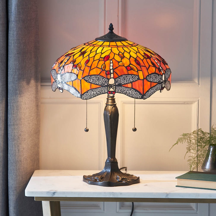 Endon 64093 - Stalinis šviestuvas DRAGONFLY 2xE27/60W/230V skersmuo 41 cm