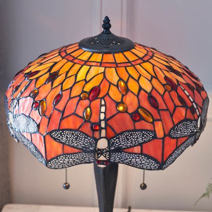Endon 64093 - Stalinis šviestuvas DRAGONFLY 2xE27/60W/230V skersmuo 41 cm