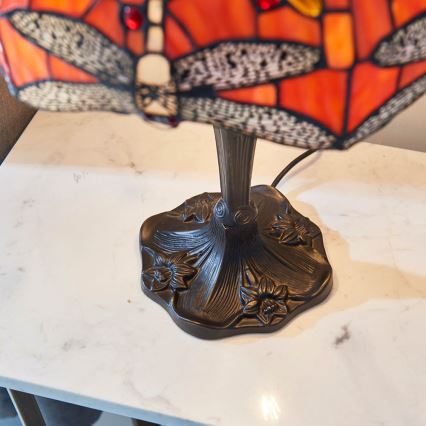 Endon 64093 - Stalinis šviestuvas Tiffany DRAGONFLY 2xE27/60W/230V Ø 41 cm