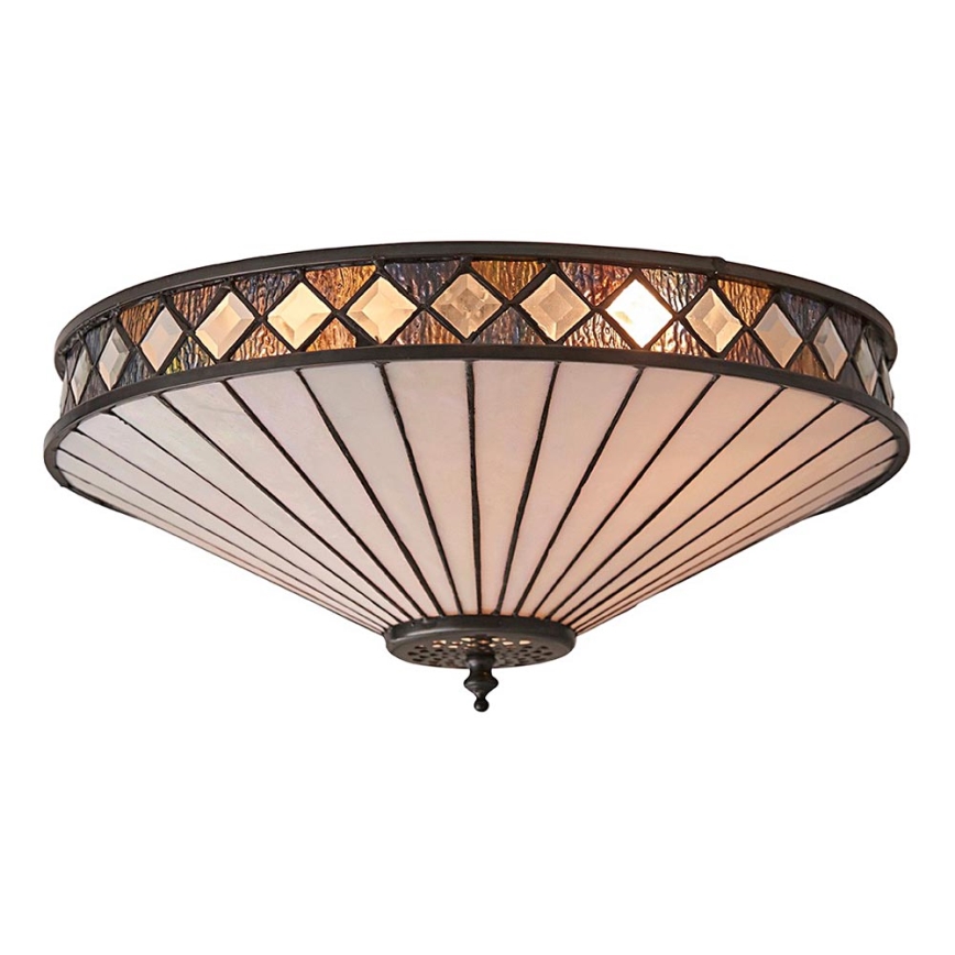 Endon 64145 - Lubinis šviestuvas FARGO 2xE27/60W/230V diametras 41,5 cm