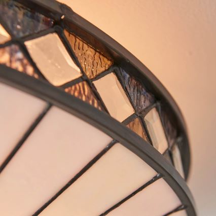 Endon 64145 - Lubinis šviestuvas Tiffany FARGO 2xE27/60W/230V, skersmuo 41,5 cm